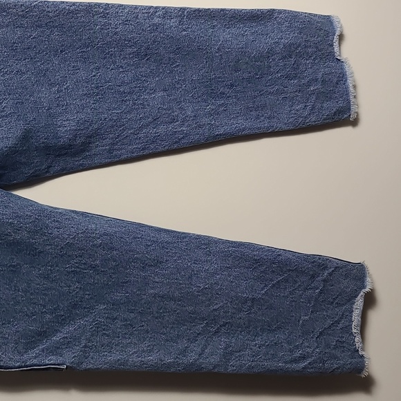 BA&SH Astel Jeans Straight Cut Offs in Indigo Size 2 - Picture 13 of 16